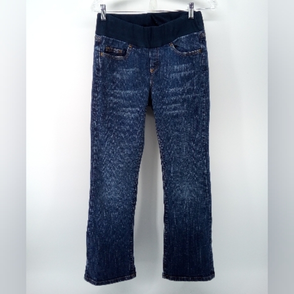 Motherhood Maternity Denim - Motherhood Maternity Flare Jeans Blue Spandex Cotton Blend S